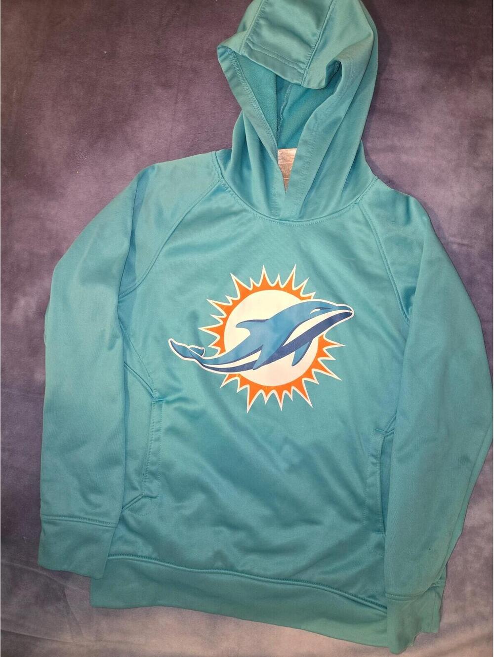 Youth miami dolphins hooded sweatshirt